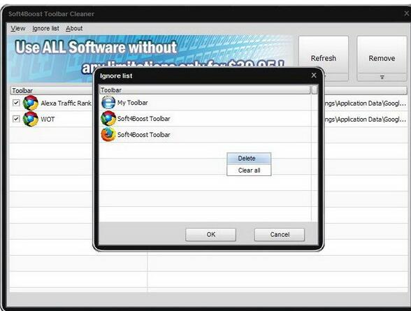 Soft4Boost Toolbar Cleaner