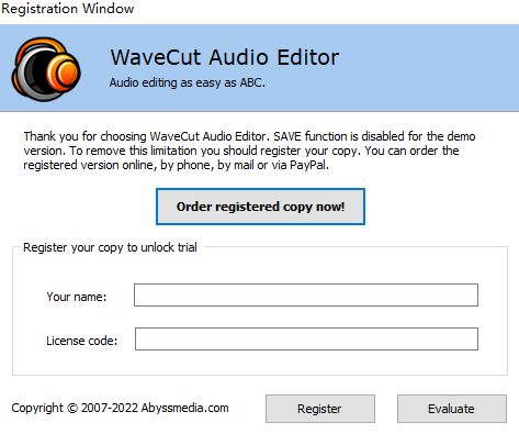 WaveCut Audio Editor